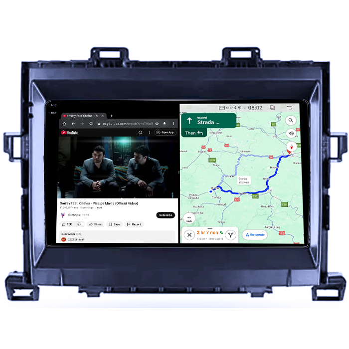 Navigatie dedicata Toyota Alphard 2008-2014, 4GB RAM 64GB ROM, Quad Core, Display 9" QLED  Carplay, Android 14, Bluetooth, Magazin Play, Suport Camere AHD [4]