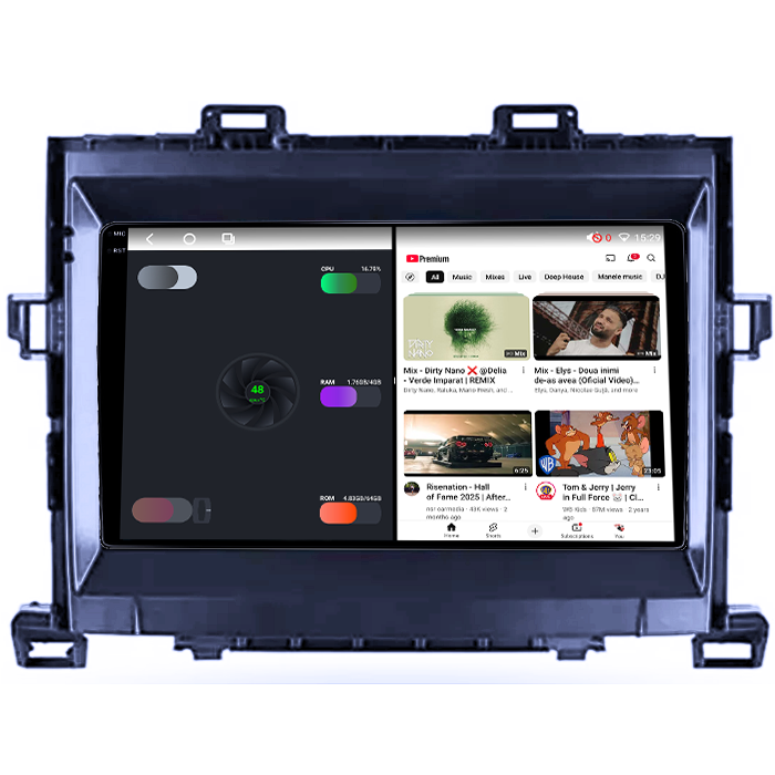 Navigatie dedicata Toyota Alphard 2008-2014, 8GB RAM 128GB ROM, Octacore, Platforma TS18, Android 14, Display QLED 9", Suporta camera 360", DSP, Carplay&Android Auto, SIM 4G, Ventilator Activ [2]