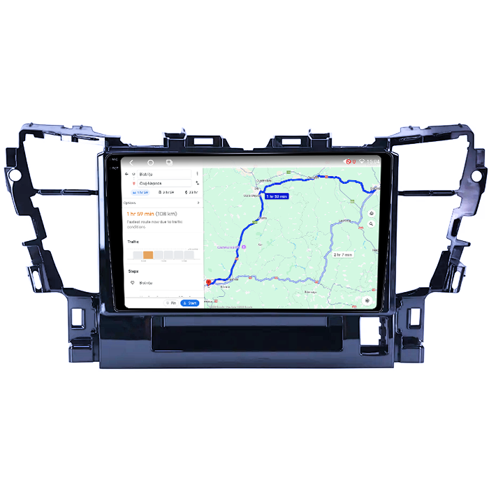 Navigatie dedicata Toyota Alphard 2015-2020,4GB RAM 64GB ROM, Procesor Qualcomm Octacore, Android 14, Rezolutie 2K, Display QLED 9", DSP, Carplay&Android Auto, SIM 4G [5]