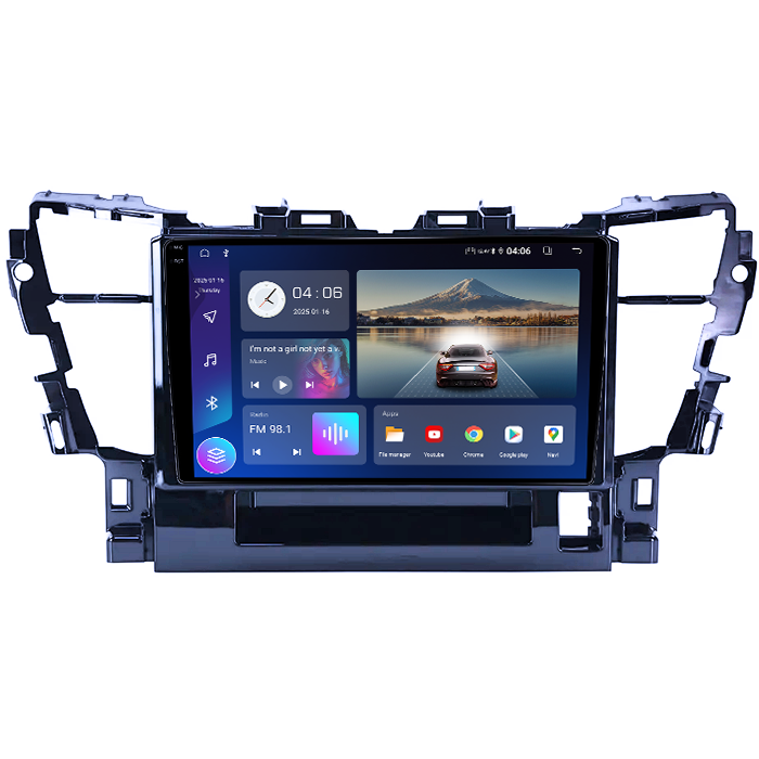 Navigatie dedicata Toyota Alphard 2015-2020, 4GB RAM 64GB ROM, Quadcore, Android 14, Display QLED 1K, 9", DSP, Carplay&Android Auto, Suport camere AHD [2]