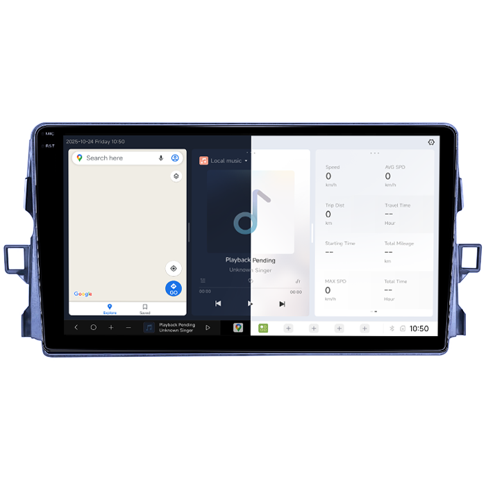 Navigatie dedicata Toyota Auris 2006-2011, DUDU3, 4GB RAM 64GB ROM, Octacore, Platforma 8581, Android, Display QLED 9", DSP, Carplay&AndroidAuto [2]