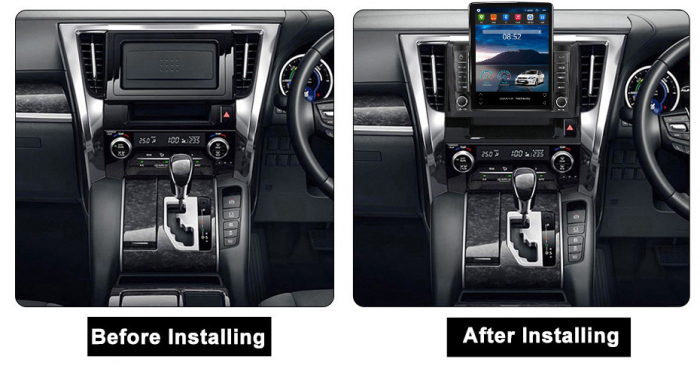 Navigatie dedicata Toyota Alphard 2015-2020,Tesla Style, ANDROID 13,Carplay&Android Auto, 10 inch , 8+128GB, Internet, Aplicatii, Waze, GPS [4]