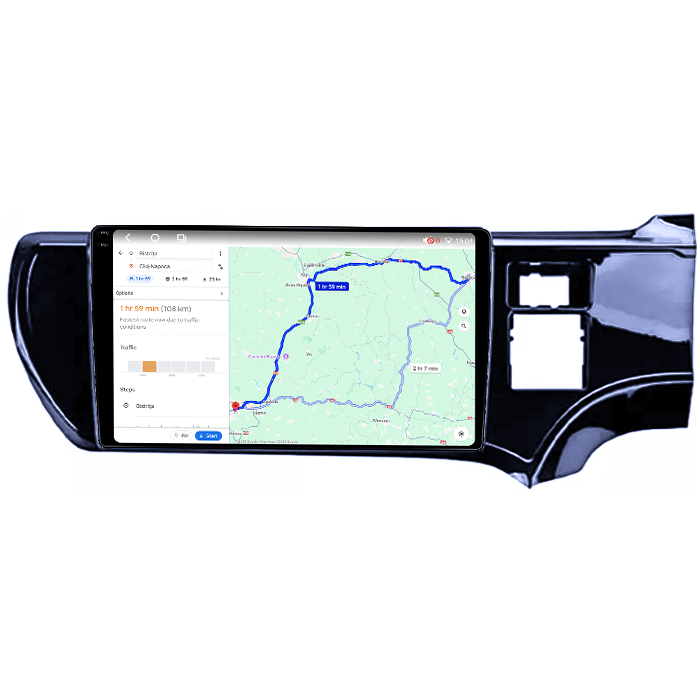 Navigatie dedicata Toyota Aqua 2011-2017 Right,  4GB RAM 64GB ROM, Octacore, Android 14, Display QLED 1K 9", Carplay&Android Auto, SIM 4G, Ventilator Activ [4]