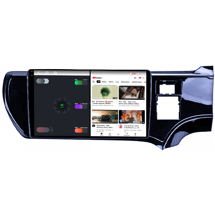 Navigatie dedicata Toyota Aqua 2011-2017 Right,  4GB RAM 64GB ROM, Octacore, Android 14, Display QLED 1K 9", Carplay&Android Auto, SIM 4G, Ventilator Activ [3]