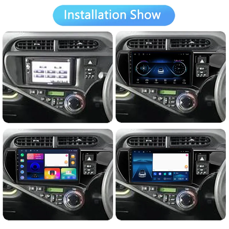 Navigatie dedicata Toyota Aqua 2011-2017 Right,  4GB RAM 64GB ROM, Octacore, Android 14, Display QLED 1K 9", Carplay&Android Auto, SIM 4G, Ventilator Activ [5]