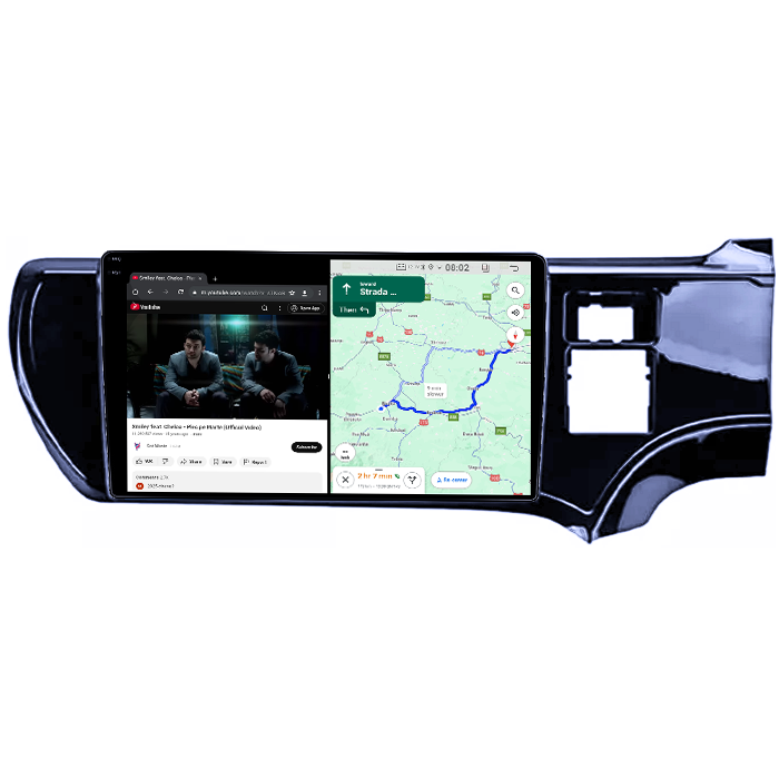 Navigatie dedicata Toyota Aqua 2011-2017 Right, 4GB RAM 64GB ROM, Quad Core, Display 9" QLED 1K, Carplay, Android 14, Bluetooth, Magazin Play, Suport Camere AHD [4]