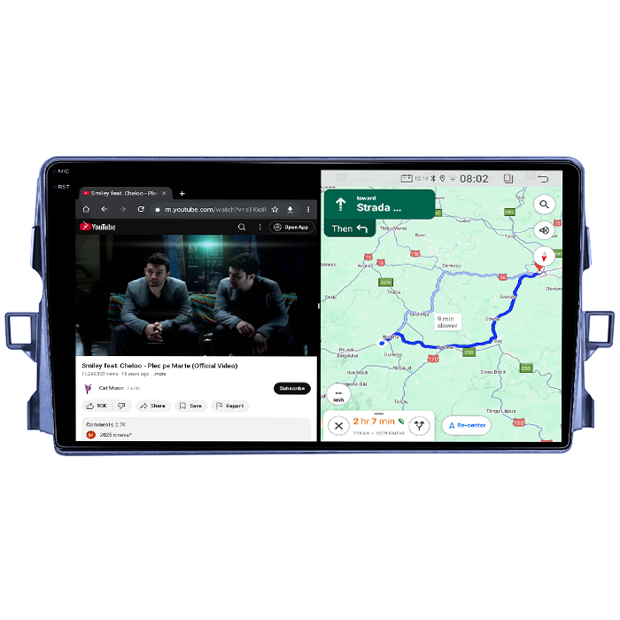 Navigatie dedicata Toyota Auris 2006-2011, 4GB RAM 64GB ROM, Quad Core, Display 9" QLED 1K, Carplay, Android 14, Bluetooth, Magazin Play, Suport Camere AHD [6]
