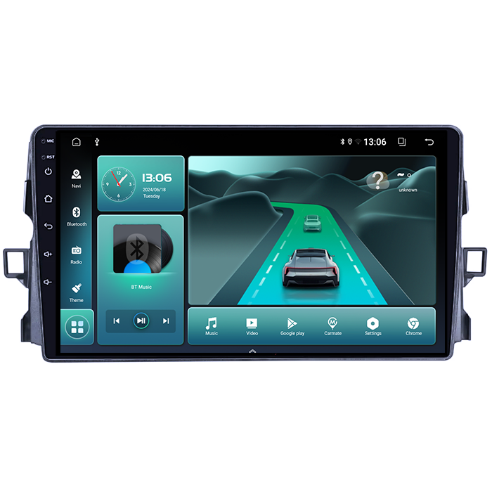 Navigatie dedicata Toyota Auris 2006-2011, 8GB RAM 128GB ROM, Octacore, Platforma TS18, Android 13, Display QLED 9”, Suporta camera 360º, DSP, Carplay&Android Auto, SIM 4G, Ventilator Activ [2]