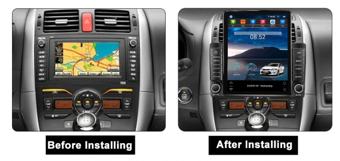 Navigatie dedicata Toyota Auris 2006-2011,Tesla Style, ANDROID 13,Carplay&Android Auto, 10 inch , 8+128GB, Internet, Aplicatii, Waze, GPS [3]