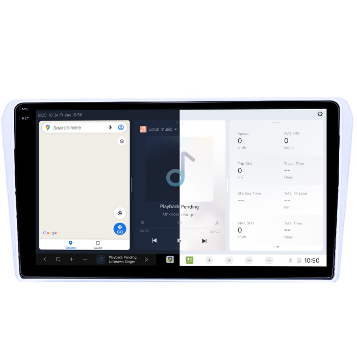Navigatie dedicata Toyota Avensis 2002-2008 Silver, DUDU3, 4GB RAM 64GB ROM, Octacore, Platforma 8581, Android, Display QLED 9", DSP, Carplay&AndroidAuto [2]
