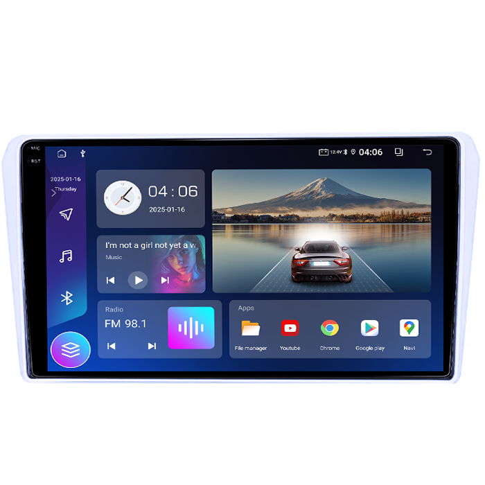Navigatie dedicata Toyota Avensis 2002-2008 Silver, 4GB RAM 64GB ROM, Quad Core, Display 9" QLED 1K, Carplay, Android 14, Bluetooth, Magazin Play, Suport Camere AHD [8]