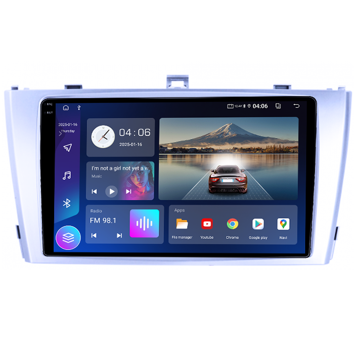 Navigatie dedicata Toyota Avensis 2008-2015, 4GB RAM 64GB ROM, Quad Core, Display 9" QLED 1K, Carplay, Android 14, Bluetooth, Magazin Play, Suport Camere AHD [2]