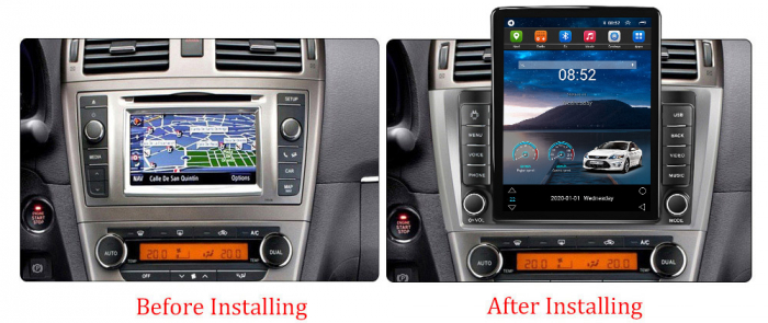 Navigatie dedicata Toyota Avensis 2008-2015 ,Tesla Style, ANDROID 13,Carplay&Android Auto, 10 inch , 8+128GB, Internet, Aplicatii, Waze, GPS [4]