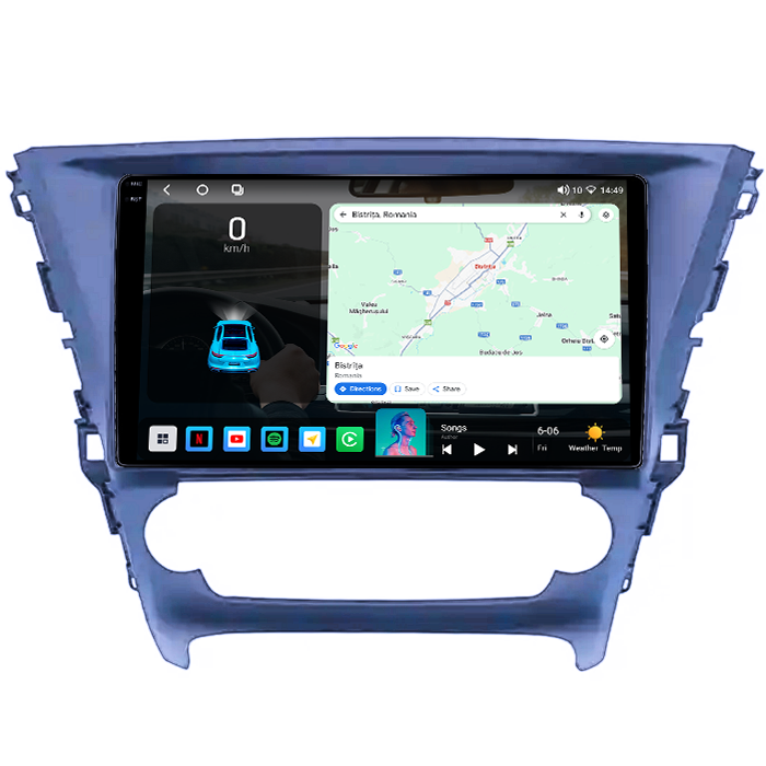 Navigatie dedicata Toyota Avensis Touring Sports, 4GB RAM 64GB ROM, Octacore, Android 14, Display QLED 1K 10", Carplay&Android Auto, SIM 4G, Ventilator Activ [2]