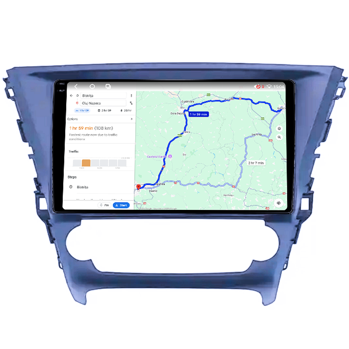 Navigatie dedicata Toyota Avensis Touring Sports, 4GB RAM 64GB ROM, Octacore, Android 14, Display QLED 1K 10", Carplay&Android Auto, SIM 4G, Ventilator Activ [4]