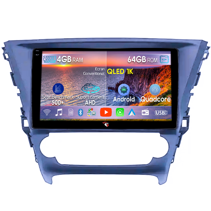 Navigatie dedicata Toyota Avensis Touring Sports, 4GB RAM 64GB ROM, Octacore, Android 14, Display QLED 1K 10", Carplay&Android Auto, SIM 4G, Ventilator Activ [1]