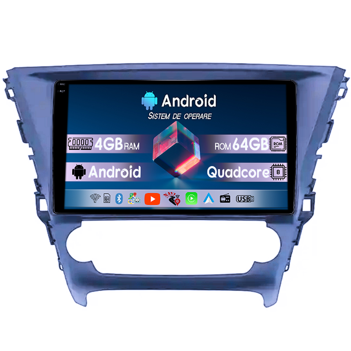 Navigatie dedicata Toyota Avensis Touring Sports, 4GB RAM 64GB ROM, Quad Core, Display 10" QLED 1K, Carplay, Android 14, Bluetooth, Magazin Play, Suport Camere AHD [1]
