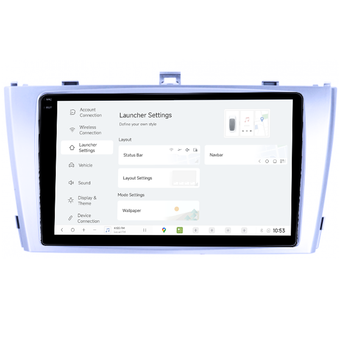 Navigatie dedicata Toyota Avensis 2008-2015, DUDU3, 4GB RAM 64GB ROM, Octacore, Platforma 8581, Android, Display QLED 9", DSP, Carplay&AndroidAuto [5]