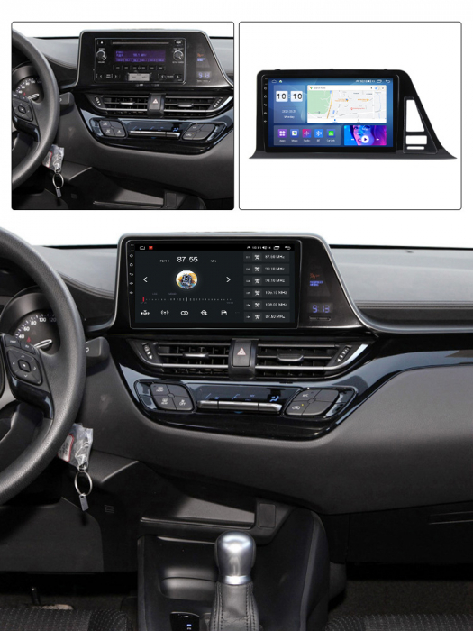 Navigatie dedicata Toyota C-HR 2016-2020 , 4 GB RAM 32 ROM, Android 13, Display QLED, 9", DSP, Carplay, Android Auto, Internet, Youtube, Waze, WI-FI, USB, Bluetooth [4]