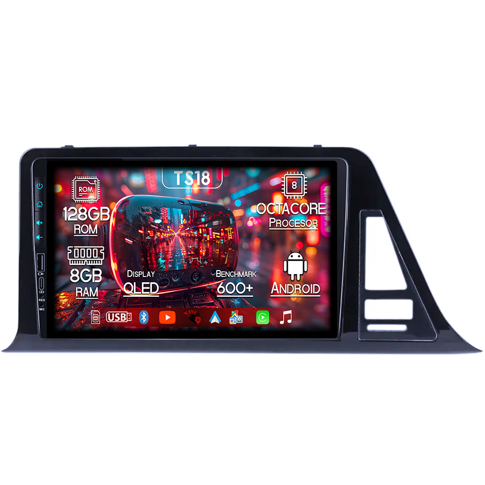 Navigatie dedicata Toyota C-HR 2016-2020, USB&Butoane fizice frontale, Platforma TS18, 9 Inch, 8GB RAM 128GB ROM, Octacore, Android 14, Android Auto&Carplay [1]