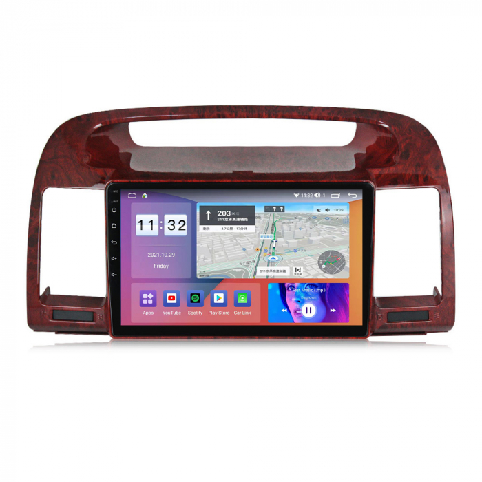Navigatie dedicata Toyota Camry 2002-2006, 4 GB RAM 32 ROM, Android 13, Display QLED, 9", DSP, Carplay, Android Auto, Internet, Youtube, Waze, WI-FI, USB, Bluetooth [2]