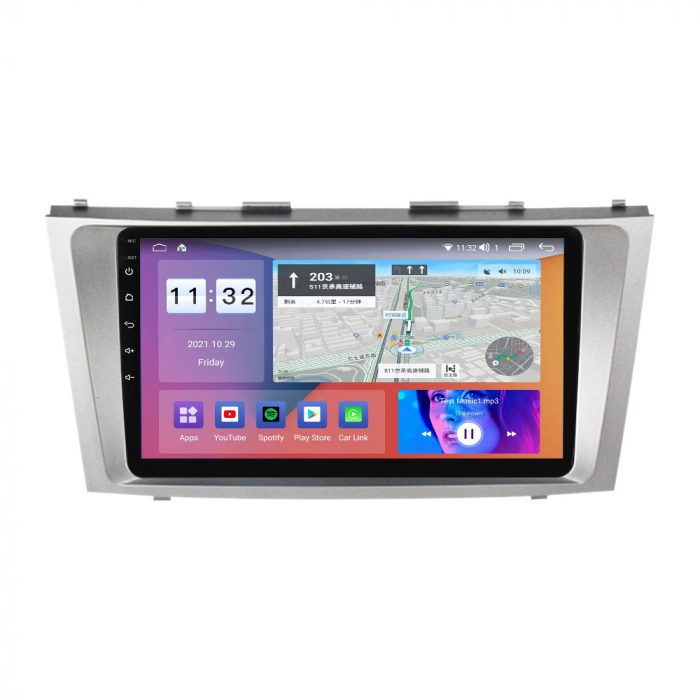 Navigatie dedicata Toyota Camry 2006-2011, 4 GB RAM 64 ROM, Android 13, Display QLED, 9", DSP, Carplay, Android Auto, Internet, Youtube, Waze, WI-FI, USB, Bluetooth [2]