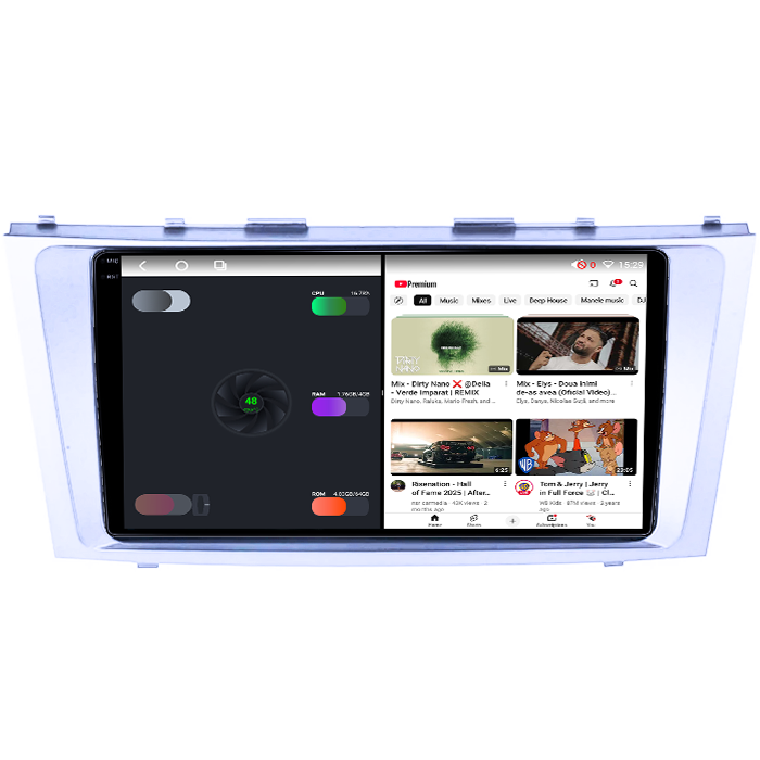 Navigatie dedicata Toyota Camry 2006-2011, 4GB RAM 64GB ROM, Octacore, Android 14, Display QLED 1K 9", Carplay&Android Auto, SIM 4G, Ventilator Activ [3]