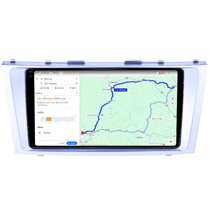 Navigatie dedicata Toyota Camry 2006-2011, 4GB RAM 64GB ROM, Octacore, Android 14, Display QLED 1K 9", Carplay&Android Auto, SIM 4G, Ventilator Activ [4]