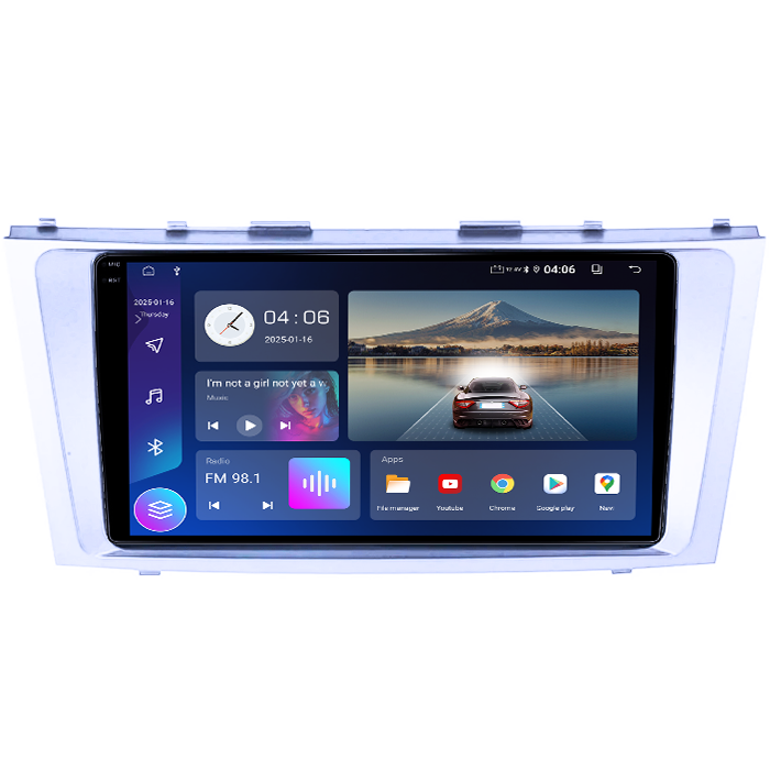 Navigatie dedicata Toyota Camry 2006-2011, 4GB RAM 64GB ROM, Quad Core, Display 9" QLED 1K, Carplay, Android 14, Bluetooth, Magazin Play, Suport Camere AHD [4]