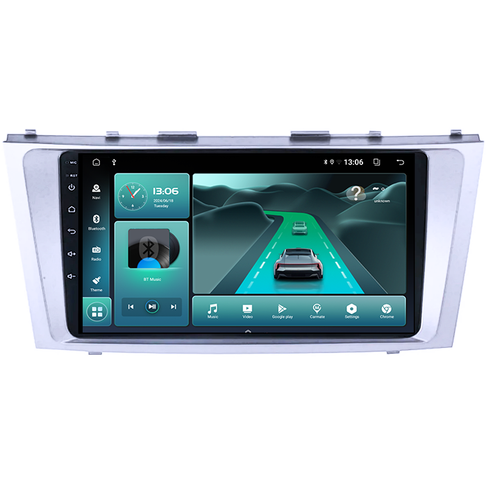 Navigatie dedicata Toyota Camry 2006-2011, 8GB RAM 128GB ROM, Octacore, Platforma TS18, Android 13, Display QLED 9”, Suporta camera 360º, DSP, Carplay&Android Auto, SIM 4G, Ventilator Activ [1]