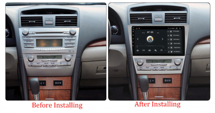 Navigatie dedicata Toyota Camry 2007-2011, 4 GB RAM 32 ROM, Android 13, Display QLED, 10", DSP, Carplay, Android Auto, Internet, Youtube, Waze, WI-FI, USB, Bluetooth [6]