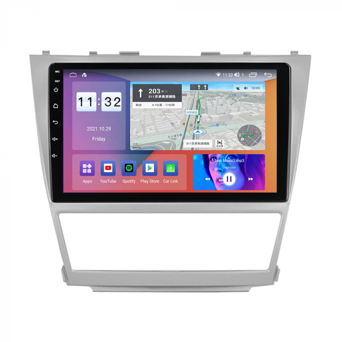 Navigatie dedicata Toyota Camry 2007-2011, 4 GB RAM 64 ROM, Android 13, Display QLED, 10", DSP, Carplay, Android Auto, Internet, Youtube, Waze, WI-FI, USB, Bluetooth [2]