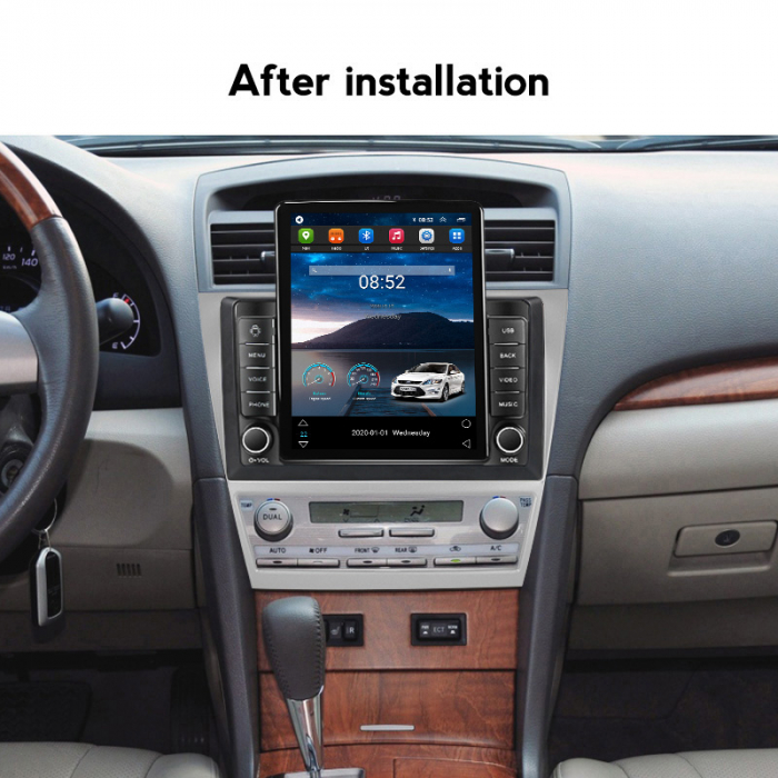 Navigatie dedicata Toyota Camry 2007-2011,Tesla Style, ANDROID 13,Carplay&Android Auto, 10 inch , 8+128GB, Internet, Aplicatii, Waze, GPS [4]