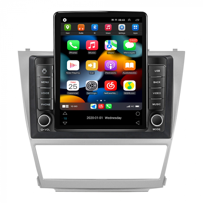 Navigatie dedicata Toyota Camry 2007-2011,Tesla Style, ANDROID 13,Carplay&Android Auto, 10 inch , 8+128GB, Internet, Aplicatii, Waze, GPS [2]
