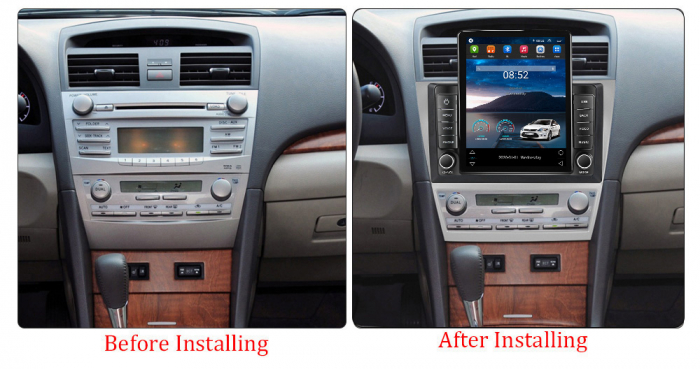 Navigatie dedicata Toyota Camry 2007-2011,Tesla Style, ANDROID 13,Carplay&Android Auto, 10 inch , 8+128GB, Internet, Aplicatii, Waze, GPS [3]