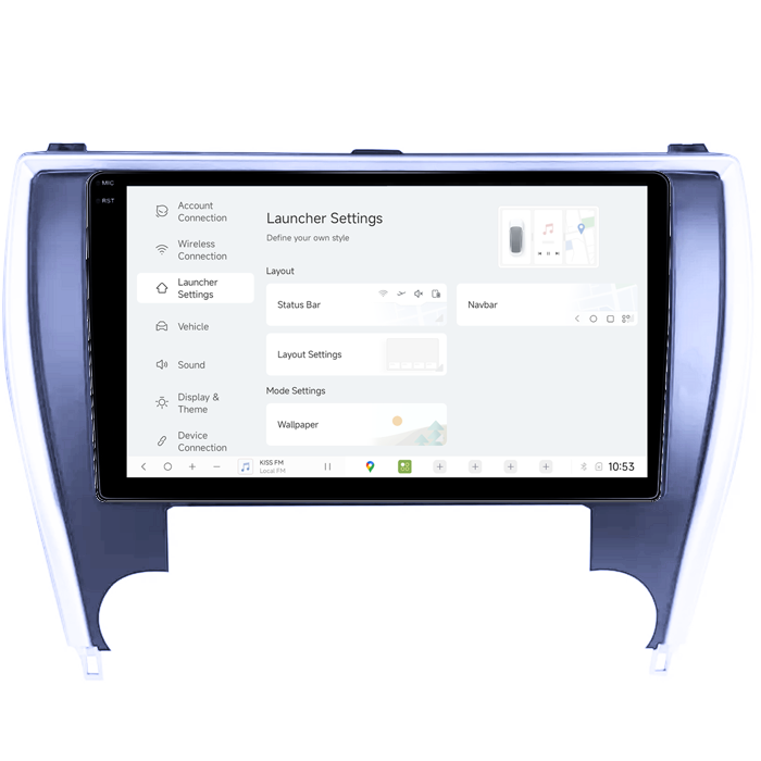 Navigatie dedicata Toyota Camry 2014-2017, DUDU3, 4GB RAM 64GB ROM, Octacore, Platforma 8581, Android, Display QLED 9", DSP, Carplay&AndroidAuto [5]