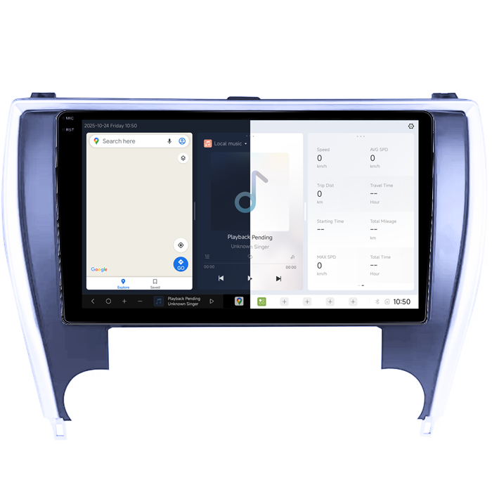 Navigatie dedicata Toyota Camry 2014-2017, DUDU3, 4GB RAM 64GB ROM, Octacore, Platforma 8581, Android, Display QLED 9", DSP, Carplay&AndroidAuto [2]