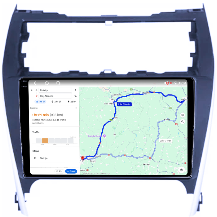 Navigatie dedicata Toyota Camry 2012-2014, 4GB RAM 64GB ROM, Octacore, Android 14, Display QLED 1K 10", Carplay&Android Auto, SIM 4G, Ventilator Activ [4]