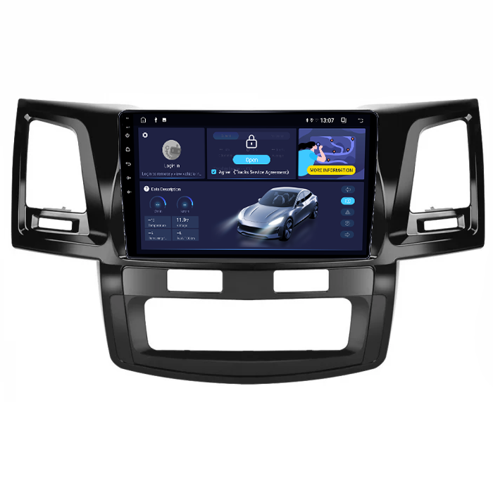 Navigatie dedicata Toyota Hilux 2005-2015, 12GB RAM 256GB ROM, Android 14, Rezolutie 2K, Display QLED, 10", DSP, Carplay, Android Auto, Internet, Youtube, Waze, Wi Fi, USB [2]
