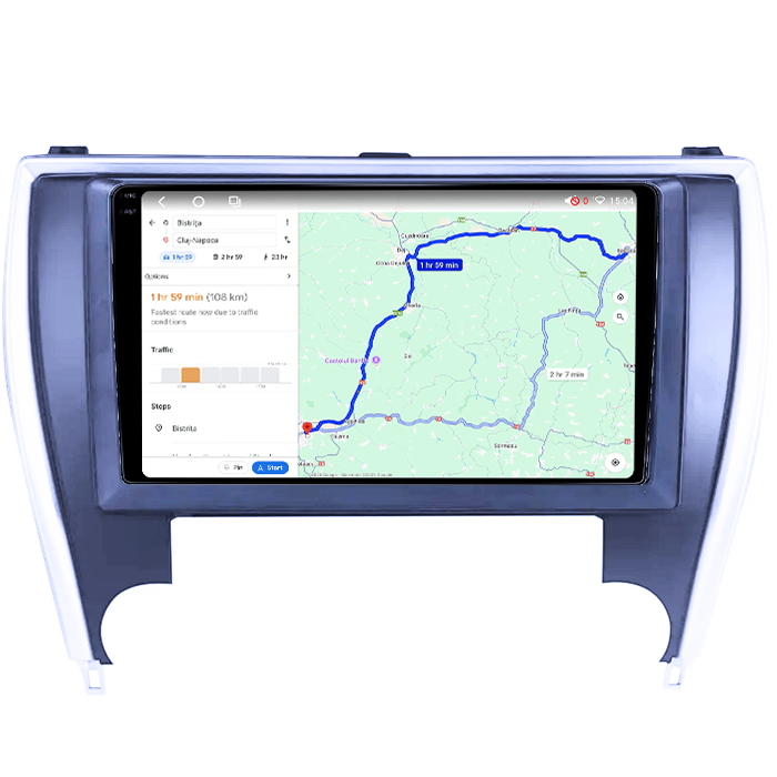 Navigatie dedicata Toyota Camry 2014-2017, 4GB RAM 64GB ROM, Octacore, Android 14, Display QLED 1K 10", Carplay&Android Auto, SIM 4G, Ventilator Activ [4]