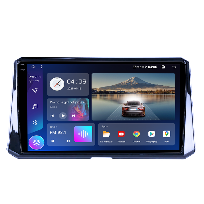 Navigatie dedicata Toyota Corolla, Auris 2018-2019, 4GB RAM 32GB ROM, Octacore, Android 14, Display QLED  10", DSP, Carplay&Android Auto, SIM 4G, Bluetooth, Ventilator Activ [2]
