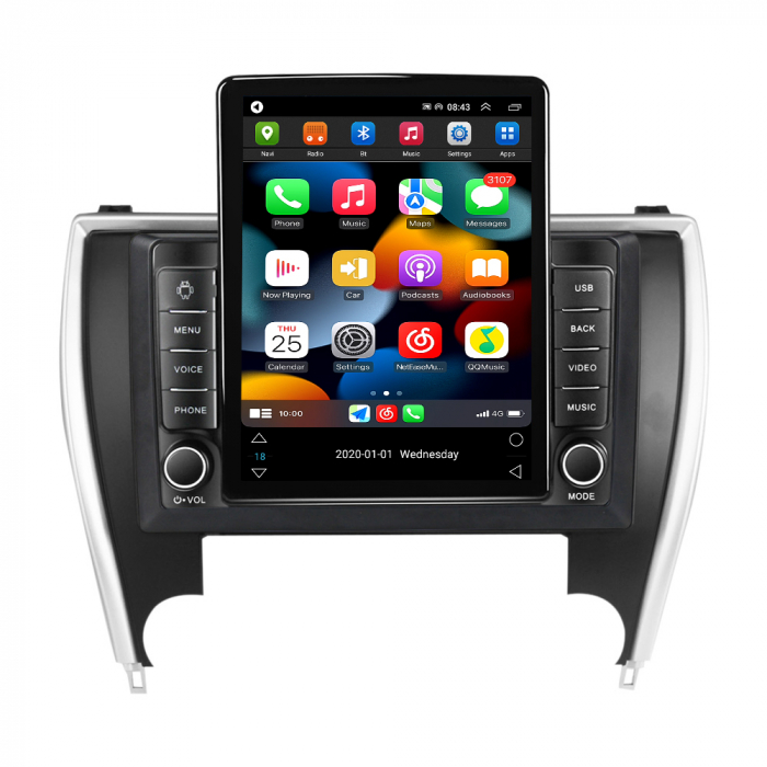 Navigatie dedicata Toyota Camry 2014-2017,Tesla Style, ANDROID 13,Carplay&Android Auto, 10 inch , 8+128GB, Internet, Aplicatii, Waze, GPS [2]
