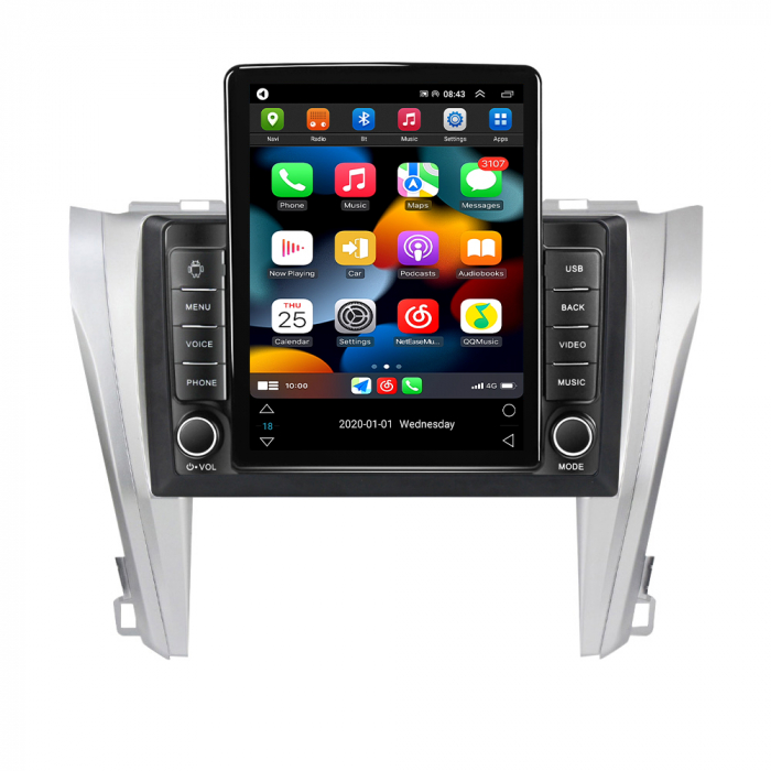 Navigatie dedicata Toyota Camry 2015-2017,Tesla Style, ANDROID 13,Carplay&Android Auto, 10 inch , 8+128GB, Internet, Aplicatii, Waze, GPS [2]