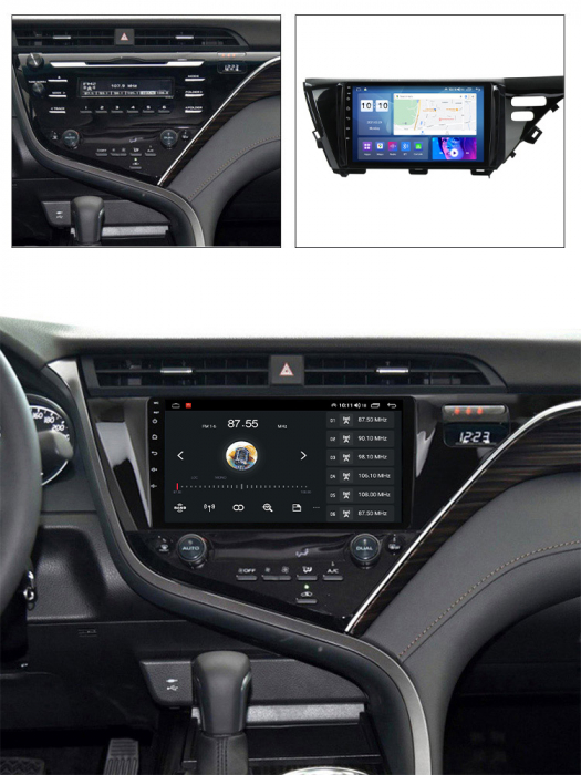 Navigatie dedicata Toyota Camry 2017-2020, 4GB RAM 64GB ROM, Octacore, Android 13, Display QLED 10", DSP, Carplay, Android Auto, Internet, Youtube, Waze, WIFI, Bluetooth [7]