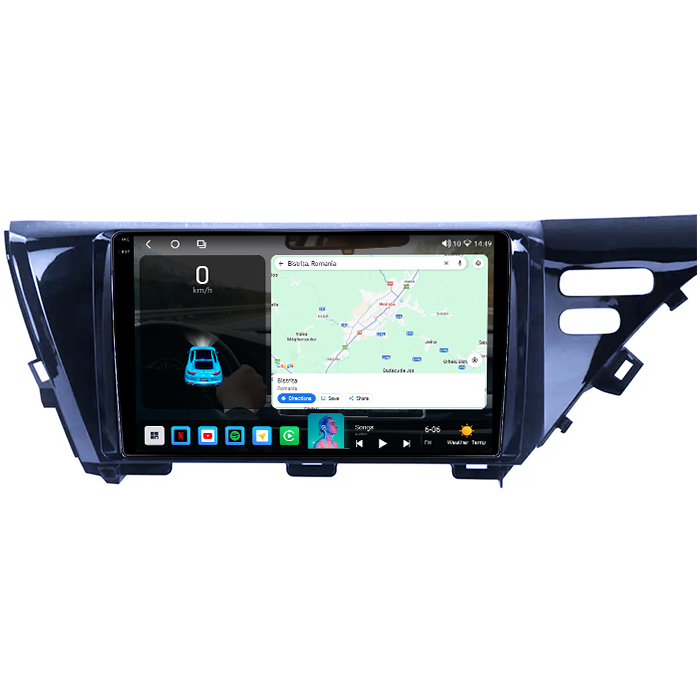 Navigatie dedicata Toyota Camry 2017-2020,4GB RAM 64GB ROM, Procesor Qualcomm Octacore, Android 14, Rezolutie 2K, Display QLED 9", DSP, Carplay&Android Auto, SIM 4G [3]