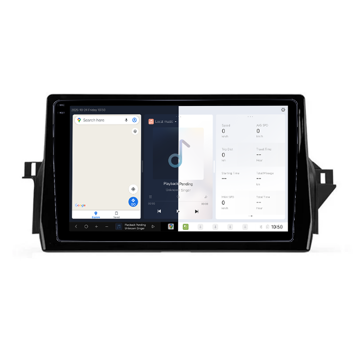 Navigatie dedicata Toyota Camry 2020-2022, DUDU3, 4GB RAM 64GB ROM, Octacore, Platforma 8581, Android, Display QLED 9", DSP, Carplay&AndroidAuto [2]