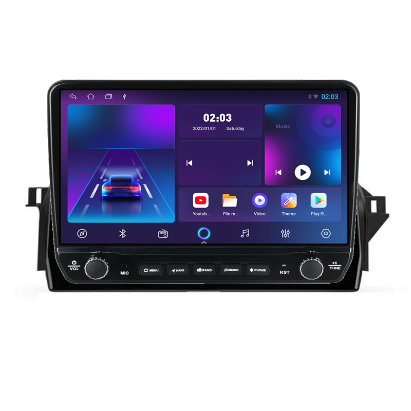 Navigatie dedicata Toyota Camry 2020-2022 Tesla Cu Butoane Rotative Model 2024, ANDROID 13, 10 inch , 8+128GB, Internet, Aplicatii, Waze, GPS [2]