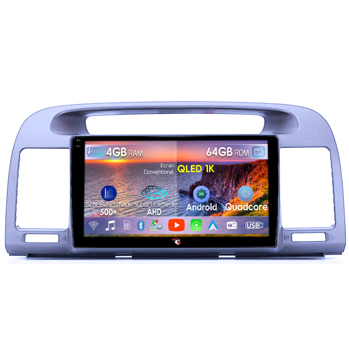 Navigatie dedicata Toyota Camry 5 2001-2006, 4GB RAM 64GB ROM, Octacore, Android 14, Display QLED 1K 9", Carplay&Android Auto, SIM 4G, Ventilator Activ [1]