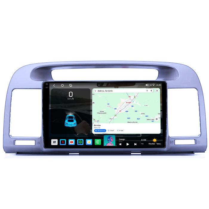 Navigatie dedicata Toyota Camry 5 2001-2006, 4GB RAM 64GB ROM, Octacore, Android 14, Display QLED 1K 9", Carplay&Android Auto, SIM 4G, Ventilator Activ [2]