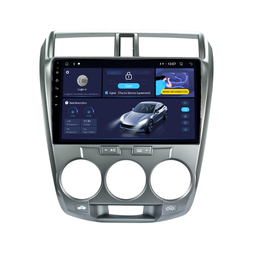 Navigatie dedicata Honda City 2008- 2013, 4GB RAM 64GB ROM, Procesor Qualcomm Octacore, Android 14, Rezolutie 2K, Display QLED 9", DSP, Carplay&Android Auto, SIM [2]